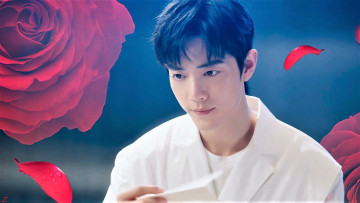 Картинка мужчины xiao+zhan лицо пиджак розы письмо лепестки