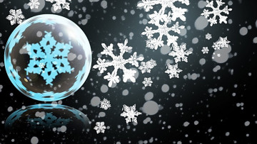Картинка разное текстуры снежинки пузырь