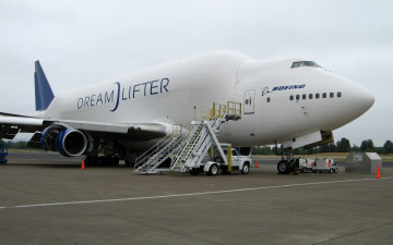 Картинка boeing 747 авиация грузовые самолёты