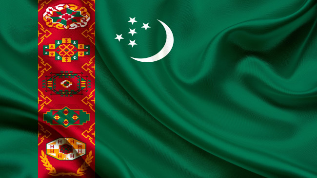 Обои картинки фото туркмения, разное, флаги, гербы, флаг, туркмении