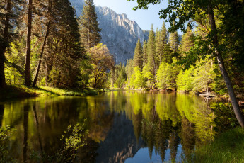 Картинка yosemite+national+park+california природа реки озера горы парк озеро лес california park yosemite