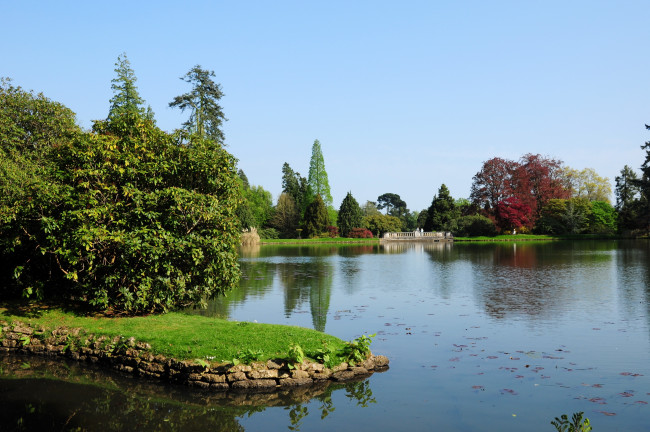 Обои картинки фото sheffield park garden england, природа, парк, england, park, garden, sheffield, пруд, растения
