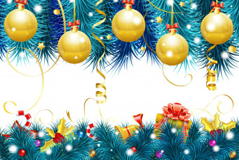 Картинка праздничные векторная+графика+ новый+год украшения new year шары рождество decoration christmas balls
