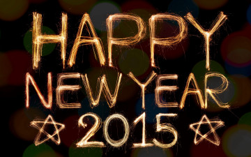 обоя праздничные, - разное , новый год, happy, new, year, 2015, новый, год, салют, золото