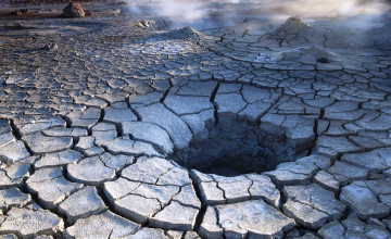 Картинка природа пустыни кратеры трещины пустыня такыр ямы