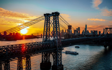 Картинка города нью-йорк+ сша мост