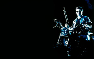 Картинка кино+фильмы terminator+2 терминатор оружие мотоцикл очки