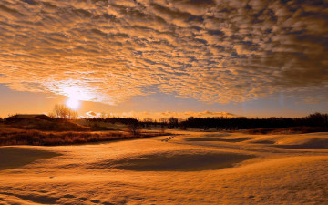 Картинка природа восходы закаты небо тучи снег закат