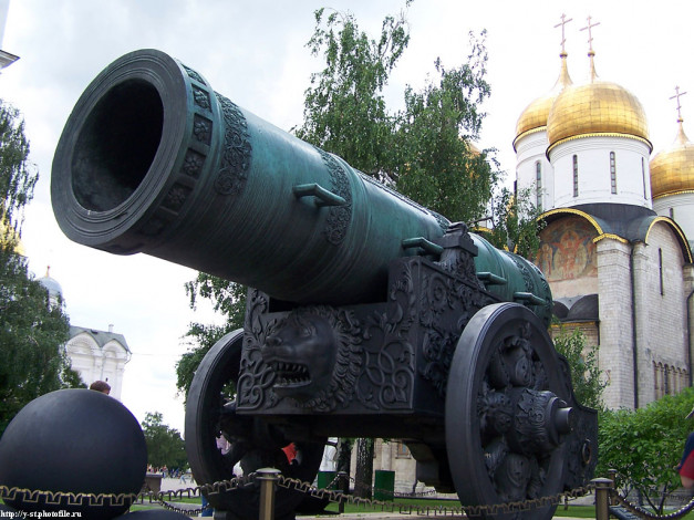 Обои картинки фото москва, кремль, царь, пушка, города, россия