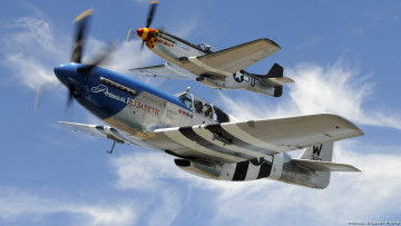 Картинка 51 mustangs авиация лёгкие одномоторные самолёты истребитель ввс сша 2-я мировая