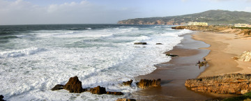 Картинка природа побережье пляж волны пена песок