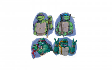 Картинка Черепашки+ниндзя мультфильмы tmnt teenage mutant ninja turtles Черепашки ниндзя