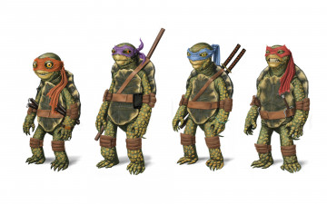 обоя Черепашки ниндзя, мультфильмы, tmnt, teenage, mutant, ninja, turtles, Черепашки, ниндзя