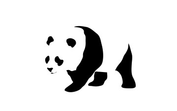 Картинка рисованные минимализм панда
