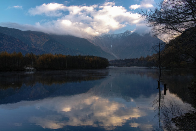 Обои картинки фото природа, реки, озера, горы, деревья, река