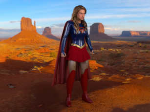 Картинка 3д+графика фантазия+ fantasy взгляд фон супермен девушка