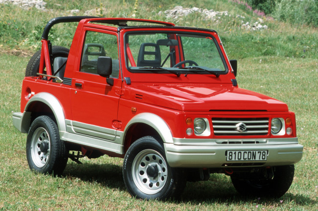 Обои картинки фото suzuki samurai 1995, автомобили, suzuki, 1995, samurai