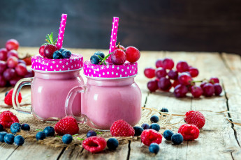 Картинка еда напитки малина смузи ягоды