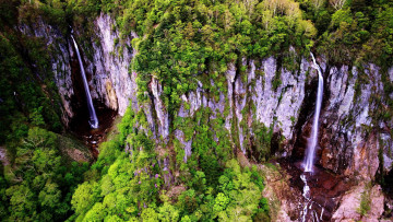 Картинка yonako+falls nagano japan природа водопады yonako falls