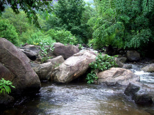 Картинка природа реки озера камни вода
