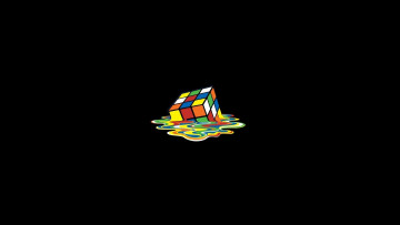 Картинка рисованные минимализм кубик рубик