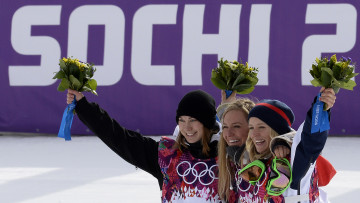 Картинка спорт сноуборд сочи олимпиада снег цветы девушки радость сноубордистки