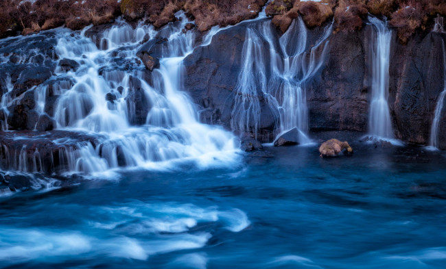 Обои картинки фото природа, водопады, вода, озеро, река, водопад, скалы