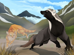 Картинка рисованное животные звери
