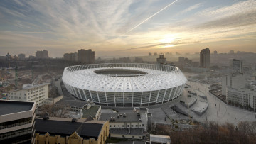 Картинка спорт стадионы стадион рассвет киев