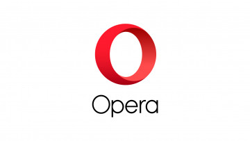 обоя компьютеры, opera, логотип, фон
