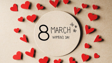 обоя праздничные, международный женский день - 8 марта, 8, марта, women's, day, hearts, сердечки