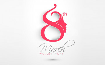 обоя праздничные, международный женский день - 8 марта, holiday, date, minimalism, march, 8, calendar, women's, day