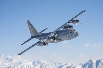 Картинка c-130h+hercules авиация военно-транспортные+самолёты войсковой транспорт