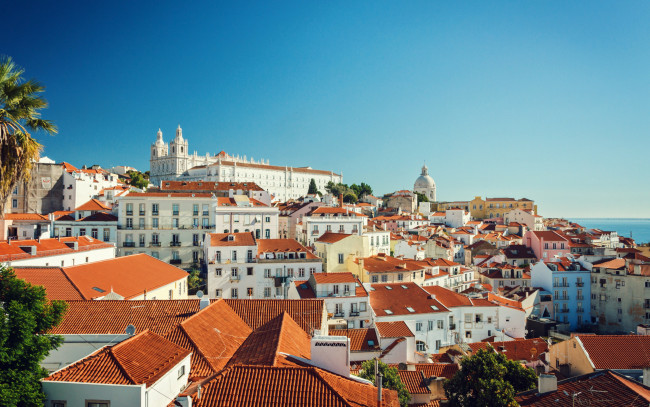 Обои картинки фото города, лиссабон , португалия, лиссабон, jeronimos, monastery, лето, городской, вид, достопримечательности