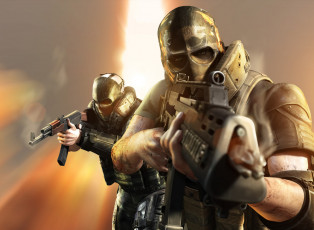 Картинка видео+игры army+of+two солдаты броня маски оружие