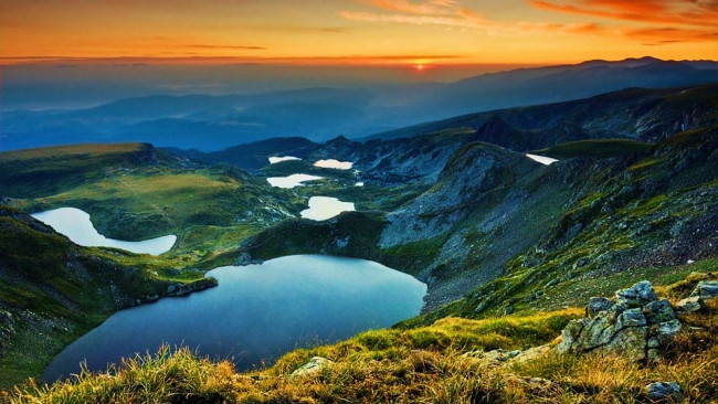 Обои картинки фото the seven rila lakes, bulgaria, природа, реки, озера, the, seven, rila, lakes