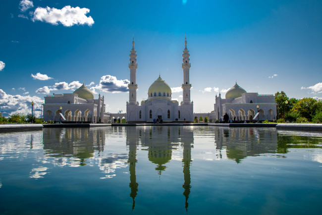 Обои картинки фото города, - мечети,  медресе, достопримечательности, привoлжьe, бeлая, мeчeть, татарстан