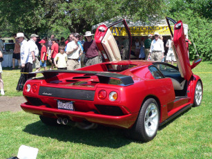 обоя lamborghini, diablo, vt, автомобили, выставки, уличные, фото