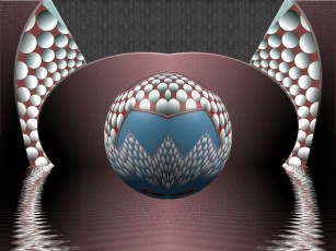 Картинка 3д графика fractal фракталы узор фон цвета