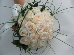 Картинка цветы розы букет невесты