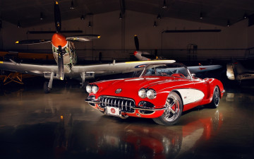 Картинка автомобили corvette chevrolet 1959 custom c1