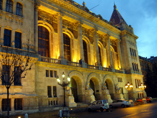 Картинка города будапешт+ венгрия вечер фонари