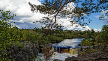 Картинка природа водопады водопад россия регион карелия