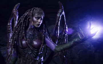 Картинка разное cosplay+ косплей starcraft ii sarah kerrigan monster cosplay woman 2 alien heroes of the storm heart swarm game