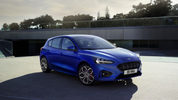Картинка ford+focus+hatchback+st-line+2019 автомобили ford blue st-line hatchback focus 2019