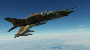 Картинка авиация боевые+самолёты ссср окб миг миг-21бис фронтовой истребитель