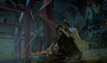 Картинка аниме mo+dao+zu+shi вэй усянь лань ванцзы поцелуй храм