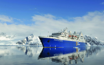 Картинка корабли лайнеры diamond 4k круизный лайнер антарктида морской транспорт концепции путешествий ледники