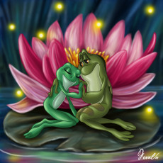 Картинка мультфильмы the princess and frog лягушки