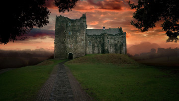 Картинка doune+castle шотландия города замки+англии doune castle